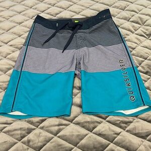 BOYS SZ 24 QUIKSILVER WATER REPELLENT SWIM TRUNKS